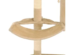 Árvore para gatos de parede c/ arranhadores sisal 194 cm bege