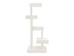 Árvore para gatos 45,5x49x103 cm madeira de pinho maciça branco