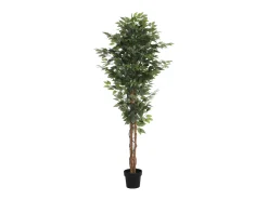Árvore, planta, arbusto artificial fícus A. 180 x L. 60 cm verde - VALOPA