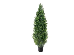 Árvores Artificiais, SucceBuy, Pacote de 2 Á‌rvores Topiárias Artificiais de Cedro de 120 CM, Resistentes aos Raios UV para Decoração Interior/Exterior