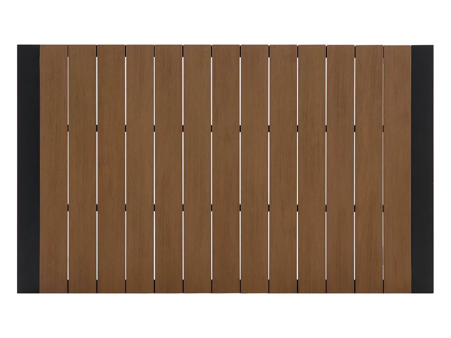 Sala de jantar de jardim em alumínio: uma mesa C.150 cm e 4 cadeiras empilháveis - Natural claro e antracite - LIOUS da MYLIA