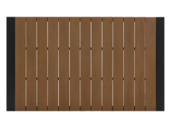 Sala de jantar de jardim em alumínio: uma mesa C.150 cm e 6 cadeiras empilháveis - Natural claro e antracite - LIOUS da MYLIA