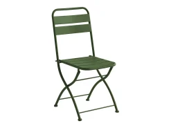 Sala de jantar de jardim dobrável em metal: 1 mesa C.110 cm + 4 cadeiras - Caqui - MIRMANDE da MYLIA