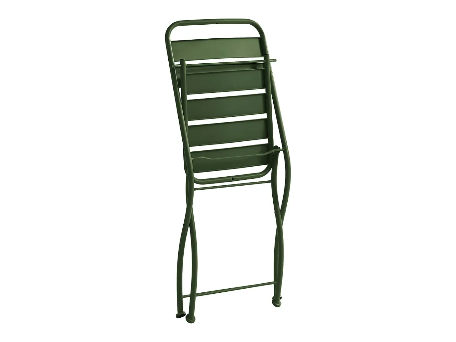 Sala de jantar de jardim dobrável em metal: 1 mesa C.110 cm + 4 cadeiras - Caqui - MIRMANDE da MYLIA
