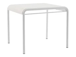 Sala de jantar para jardim em polipropileno - uma mesa L.90 cm e 2 cadeiras empilháveis - Terracotta - MOAH da MYLIA