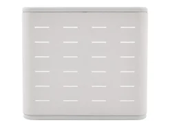 Sala de jantar para jardim em polipropileno - uma mesa L.90 cm e 2 cadeiras empilháveis - Terracotta - MOAH da MYLIA