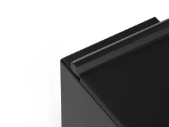 Sanita suspensa em cerâmica preto mate sem borda interna C51,5 x A34 cm CLEMONA