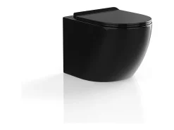 Sanita suspensa em cerâmica preto sem borda interna C36 x A36 cm JAVOINE
