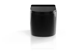 Sanita suspensa em cerâmica preto sem borda interna C36 x A36 cm JAVOINE