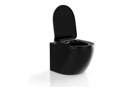 Sanita suspensa em cerâmica preto sem borda interna C36 x A36 cm JAVOINE