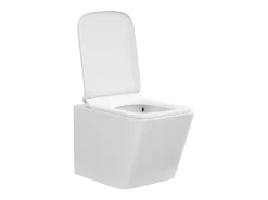 Sanita suspensa em cerâmica branco fosco sem rebordo C51,5 x A34 cm CLEMONA