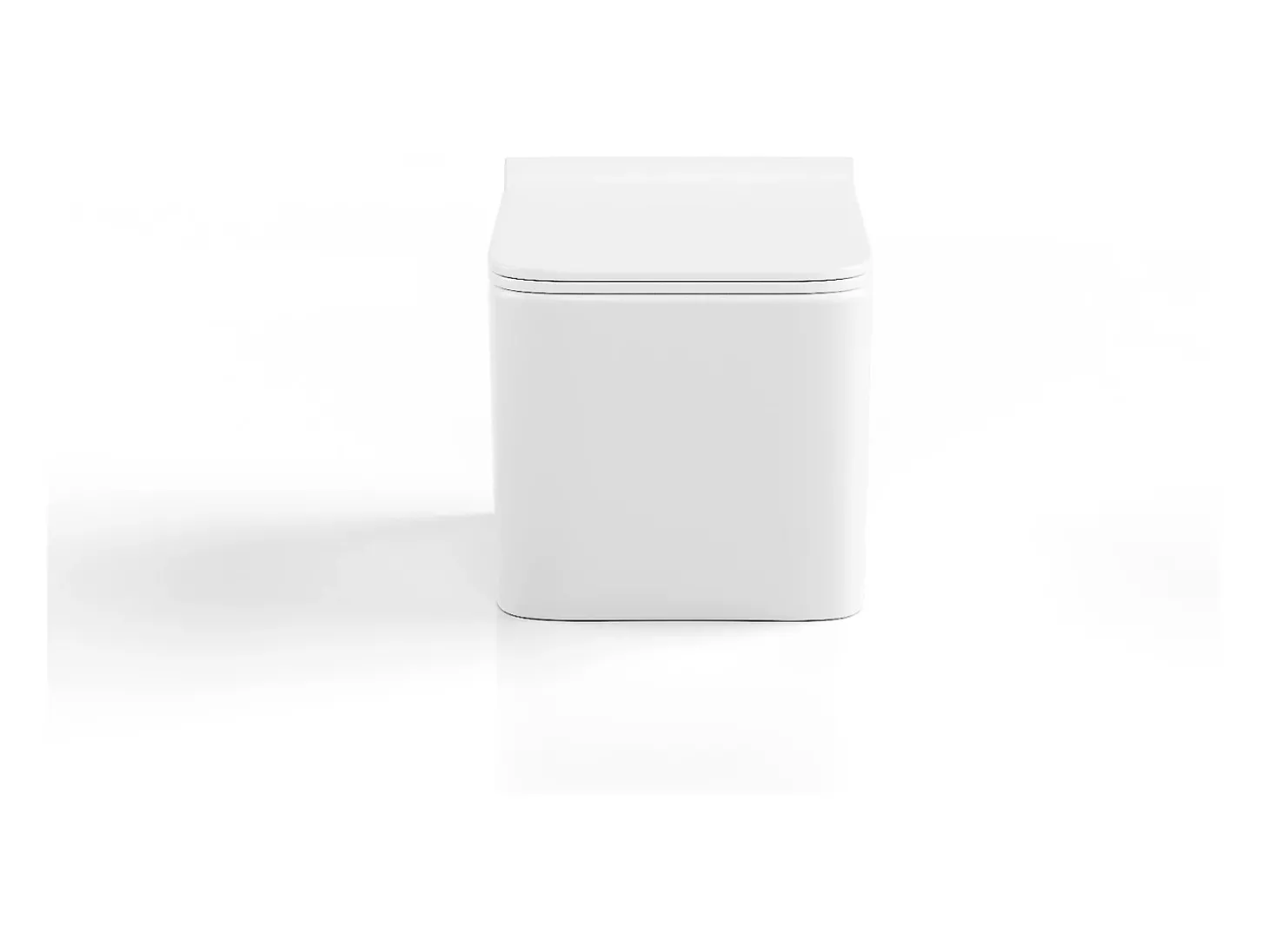 Sanita suspensa em cerâmica branco sem borda interna C51,5 x A34 cm CLEMONA