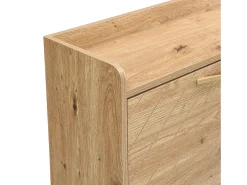 Sapateira 4 portas - 108,5 x 24 x 100 cm - para entrada e corredor - MDF - natural