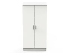 Sapateira Alcudia, Sapateira que economiza espaço, Sapateira de entrada, Armário multiuso com 5 prateleiras, 55x36h108 cm, Branco