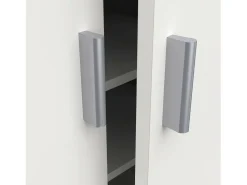 Sapateira Alcudia, Sapateira que economiza espaço, Sapateira de entrada, Armário multiuso com 5 prateleiras, 55x36h108 cm, Branco