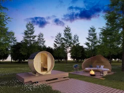 Sauna de exterior 2 lugares, C185 x L120 x A190 cm, ISOKYRO