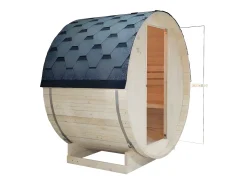 Sauna de exterior 2 lugares, C185 x L120 x A190 cm, ISOKYRO