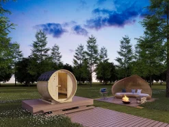 Sauna de exterior 4 lugares, C185 x L180 x A190 cm, ISOKYRO