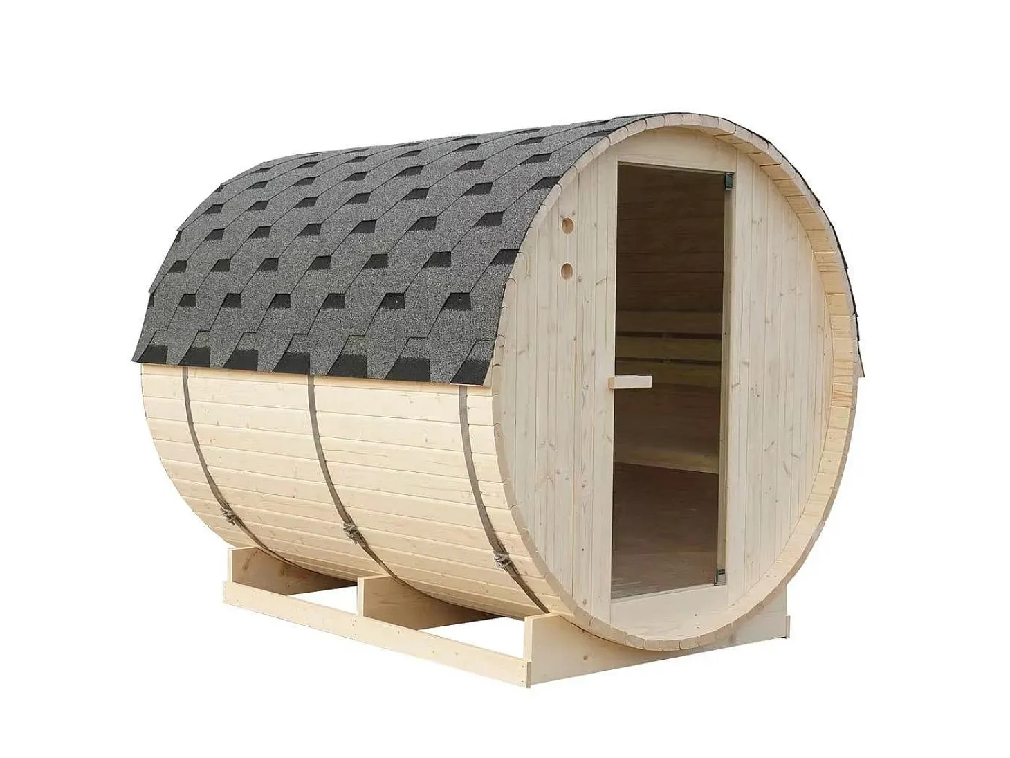 Sauna de exterior 6 lugares, C185 x L220 x A190 cm, ISOKYRO