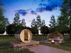 Sauna de exterior 6 lugares, C185 x L220 x A190 cm, ISOKYRO