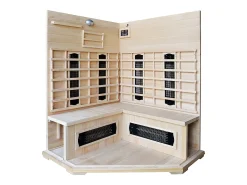 Sauna Infravermelha de Luxo 3/4 Lugares com Acessórios e Cromoterapia