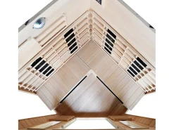 Sauna Infravermelha de Luxo 3/4 Lugares com Acessórios e Cromoterapia