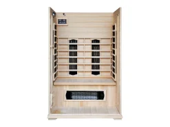 Sauna infravermelha de luxo com cromoterapia para 2 pessoas NARVIK com cromoterapia de 5 cores e rádio FM