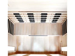 Sauna infravermelho de luxo para 4/5 pessoas com cromoterapia e rádio FM