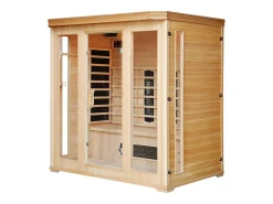 Sauna infravermelho de luxo para 4/5 pessoas com cromoterapia e rádio FM
