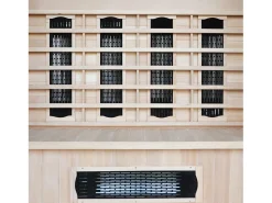 Sauna infravermelho de luxo para 4/5 pessoas com cromoterapia e rádio FM