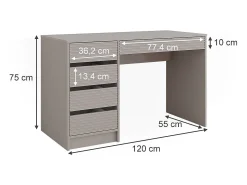 Schminktisch caxemira 120x55x75 sherry