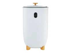 Secador de Toalhas SucceBuy, Balde de Aquecimento de Toalhas 35L, Tela LED, Função de Secagem, Minuterio, Branco