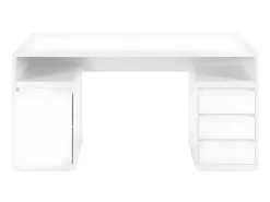 Secretária arrumação e 3 gavetas SERGUEI - MDF lacado branco