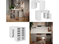 Secretária branco 135x68x86 victoria