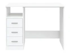 Secretária c/ gavetas 102x50x76 cm derivados de madeira branco