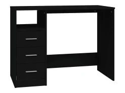 Secretária c/ gavetas 102x50x76 cm derivados de madeira preto