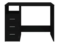 Secretária c/ gavetas 102x50x76 cm derivados de madeira preto