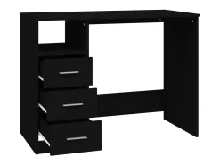 Secretária c/ gavetas 102x50x76 cm derivados de madeira preto