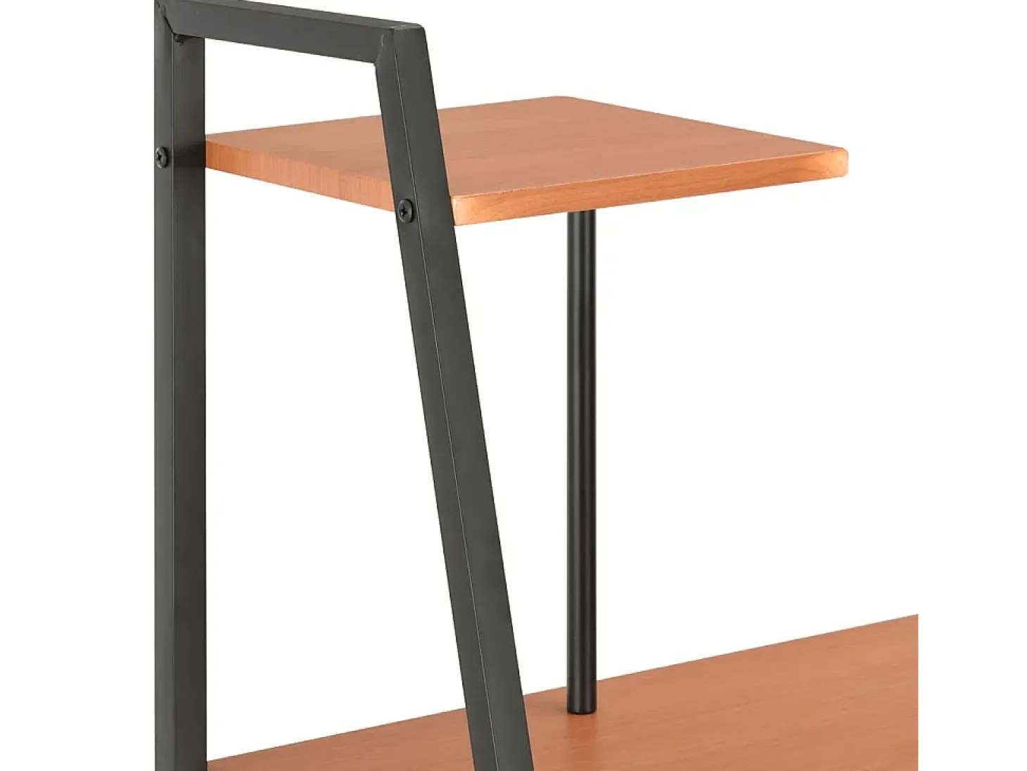 Secretária c/ unidade prateleiras 102x50x117cm preto e castanho