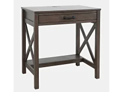 Secretária castanho escuro Avola AV2025-30B 76x79x51 cm