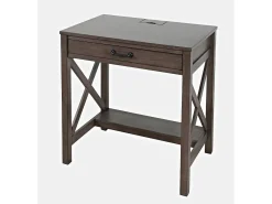 Secretária castanho escuro Avola AV2025-30B 76x79x51 cm