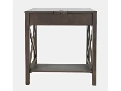 Secretária castanho escuro Avola AV2025-30B 76x79x51 cm