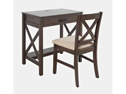 Secretária castanho escuro Avola AV2025-30B 76x79x51 cm