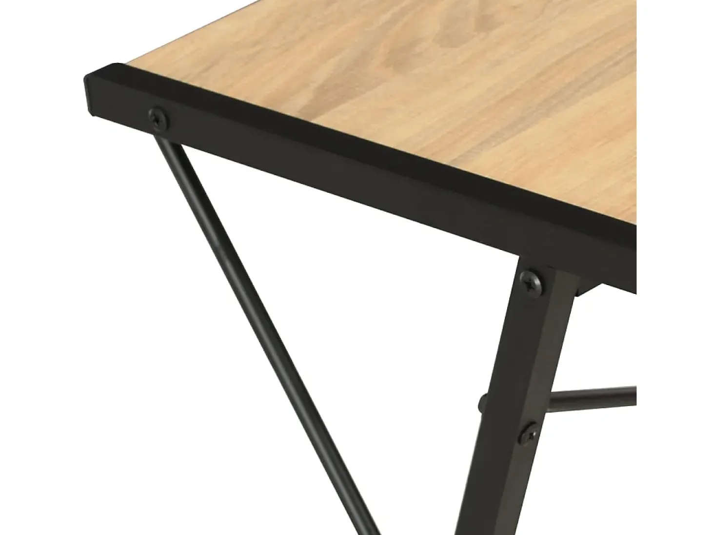 Secretária com prateleira 116x50x93 cm preto e carvalho