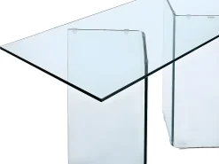 Secretária conceptual Vidro temperado Transparente CLARISSA