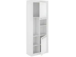 Secretária de canto amovível 2 gavetas e 2 portas cor branco. EVAN