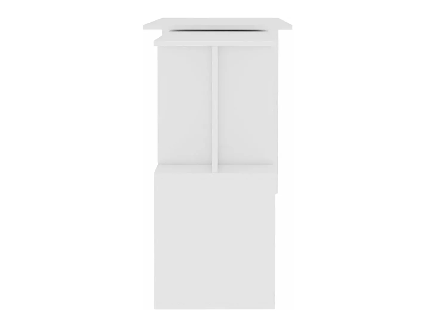 Secretária de canto 200x50x76 cm derivados de madeira branco