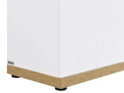 Secretária em MDF cores branco e natural - DUTASI