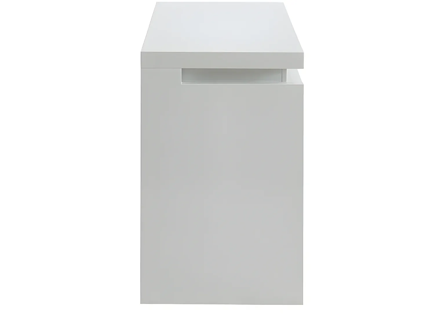 Secretária EMERSON - 3 gavetas - MDF lacado a branco - LEDs