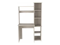 Secretária Versailles com estante, 162.30 cm X 98.29 cm X 45.21 cm, Freixo